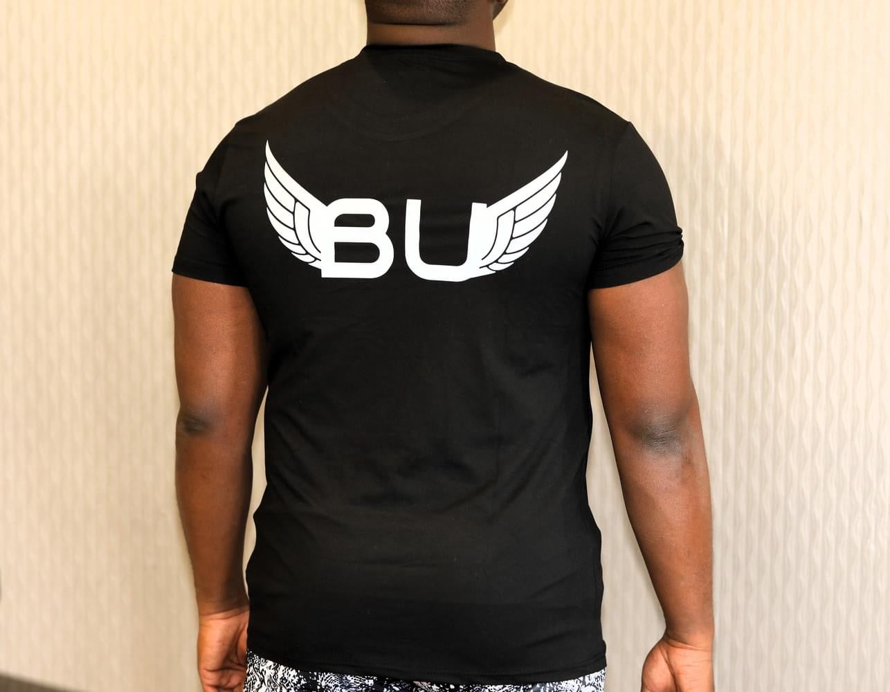 BU fitted tees with front design and back design