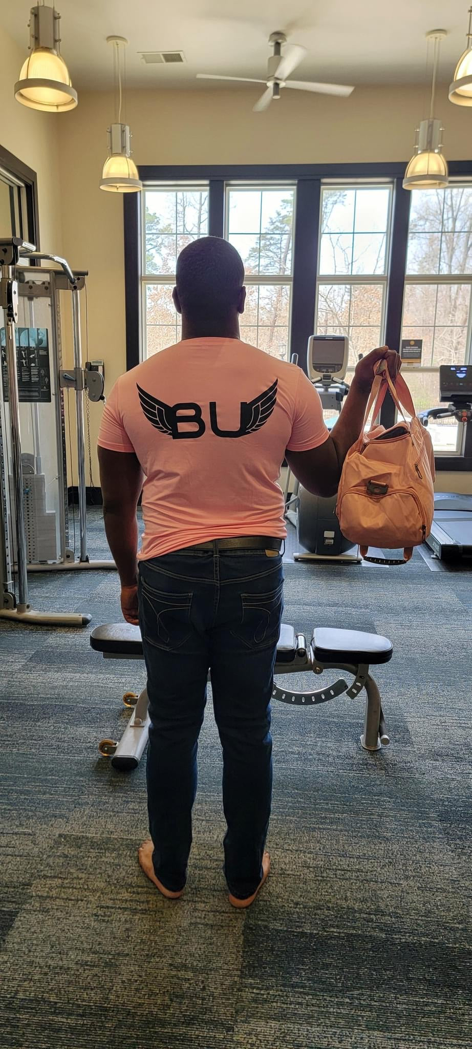 BU fitted tees with front design and back design